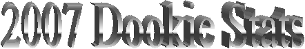 2007 Dookie Stats