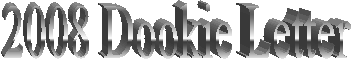 2008 Dookie Letter